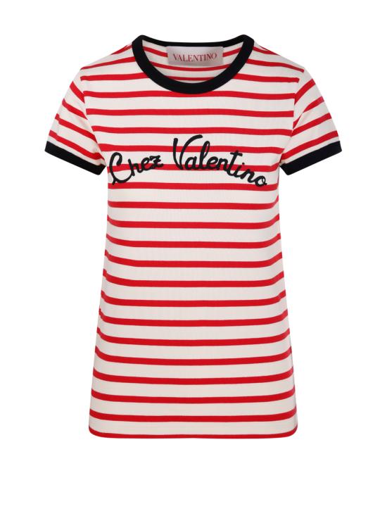 25SS 발렌티노 가라바니 반팔 티셔츠 6B3MG24P961 AS0 AVORIO ROSSO