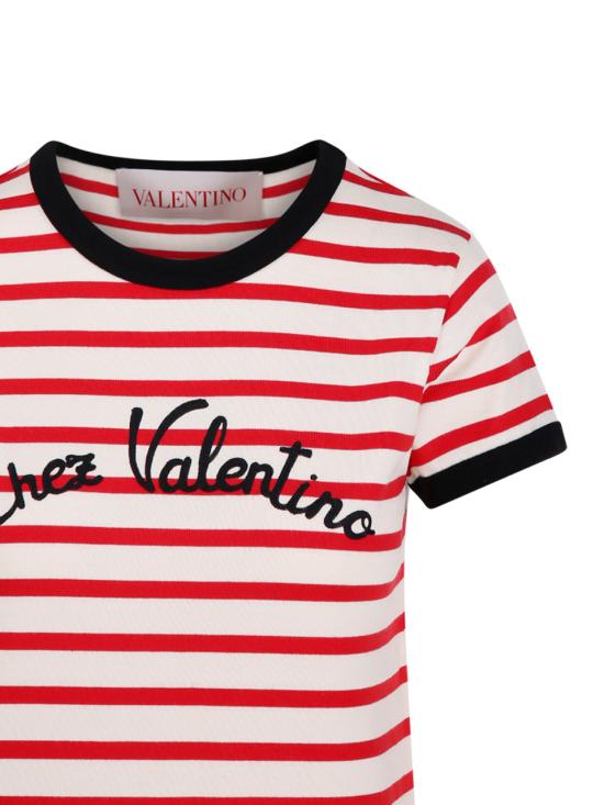 25SS 발렌티노 가라바니 반팔 티셔츠 6B3MG24P961 AS0 AVORIO ROSSO - VALENTINO GARAVANI