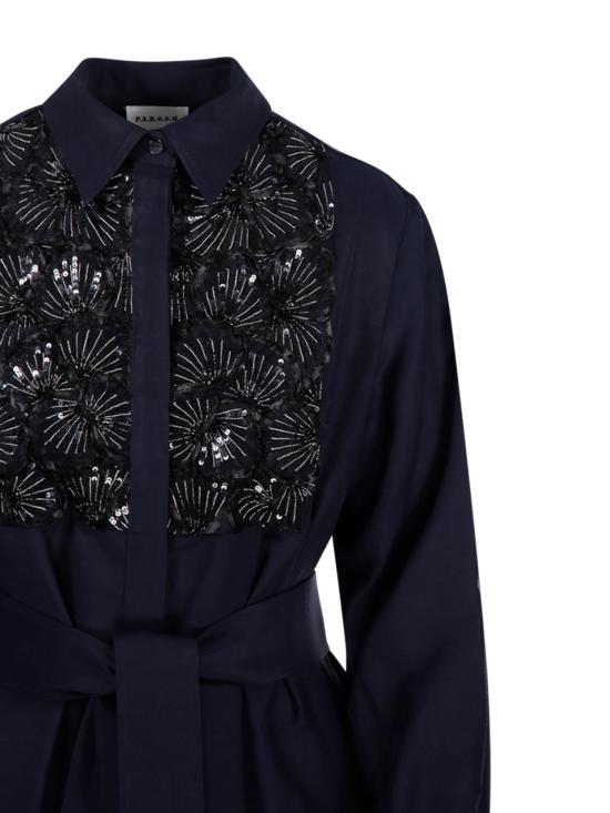 25SS 파로쉬 미디 원피스 RAISA25 D726028K 012 BLU - PAROSH