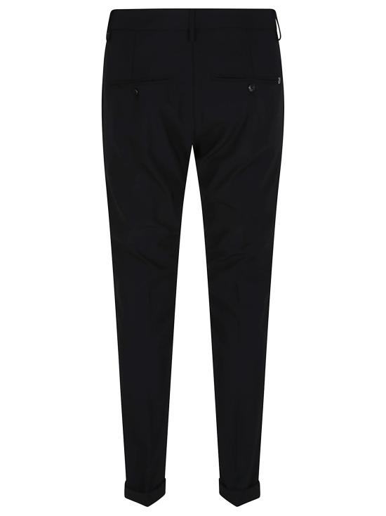  돈답 스트레이트 팬츠 UP235 TS0009U 999 BLACK - DONDUP