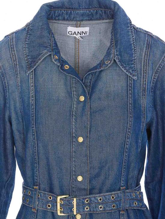  가니 스커트 J1611567 Blue - GANNI