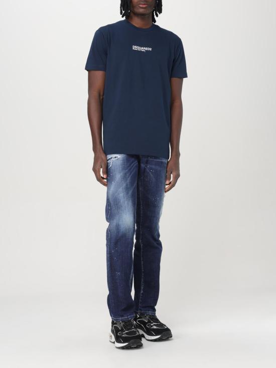 25FW 디스퀘어드2 반팔 티셔츠 S74GD0946D20020 478 Blue - DSQUARED2