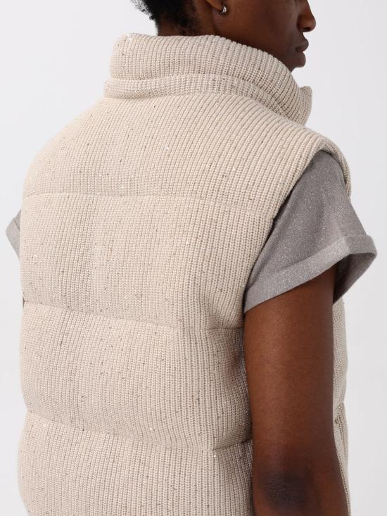 25FW 브루넬로 쿠치넬리 베스트 M0DVT2142 CDR24 Butter - BRUNELLO CUCINELLI