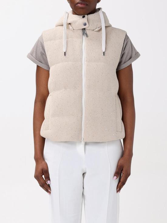 25FW 브루넬로 쿠치넬리 베스트 M0DVT2142 CDR24 Butter