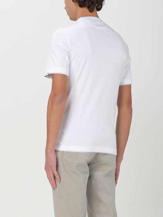 25FW 브루넬로 쿠치넬리 반팔 티셔츠 M0B137427 CW787 White - BRUNELLO CUCINELLI