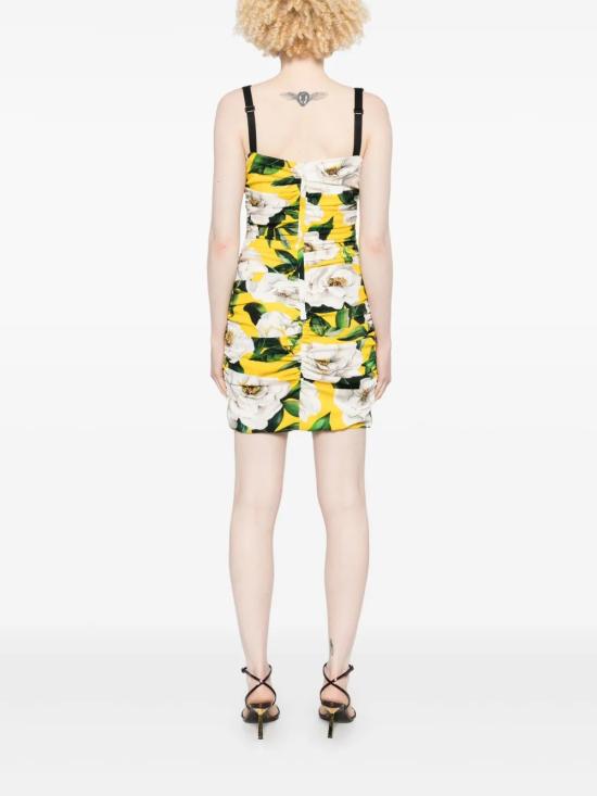 25SS 돌체앤가바나 숏 원피스 F6TMHT FSA7FHG5JB Yellow - DOLCE & GABBANA