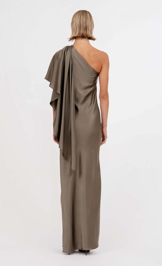  논살란트 레이블 롱 원피스 넌샬런트 라벨 러벨 드레스 모스 - NONCHALANT LABEL