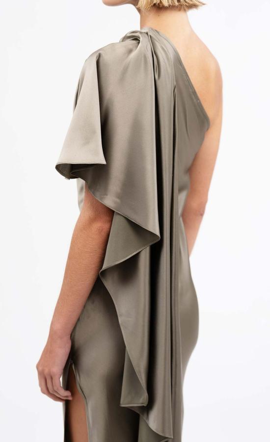  논살란트 레이블 롱 원피스 넌샬런트 라벨 러벨 드레스 모스 - NONCHALANT LABEL