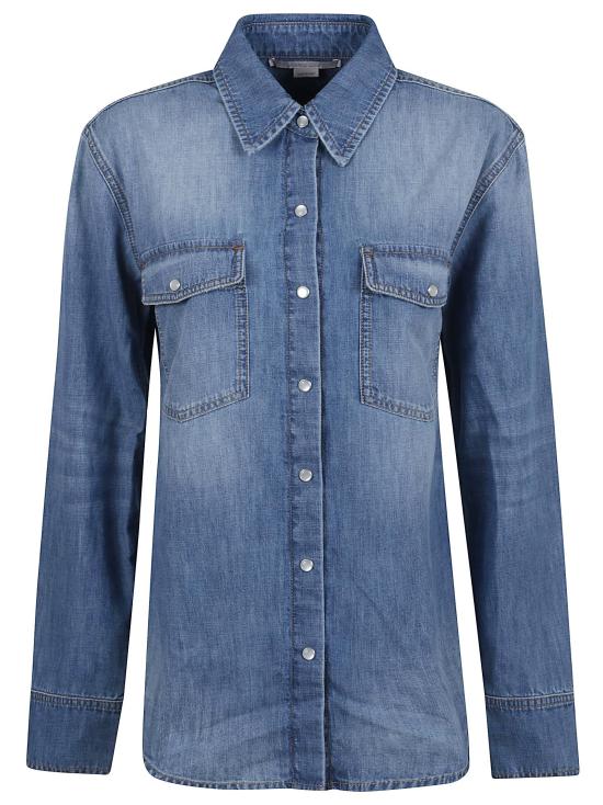 25SS 스텔라 맥카트니 셔츠 6D0362 3SQH09 4590 MEDIUM VINTAGE BLUE