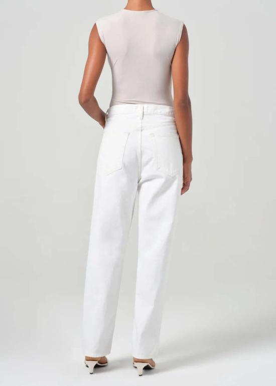  에이골디 스트레이트 팬츠 아골드 V웨이스트 배기 팬츠 밀크쉐이크 - AGOLDE