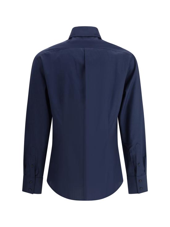 25SS 브루넬로 쿠치넬리 긴팔 셔츠 MM6701718 C045 BLUE - BRUNELLO CUCINELLI