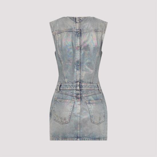 25SS 아크네 스튜디오 숏 원피스 A20780 AUZ MID BLUE - ACNE STUDIOS