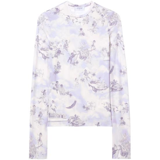 25SS 오프화이트 민소매 티셔츠 OWAD136S25JE R003 4201 PURPLE