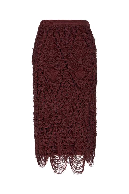 24FW 살바토레 페라가모 스커트 777569 003 BORDEAUX
