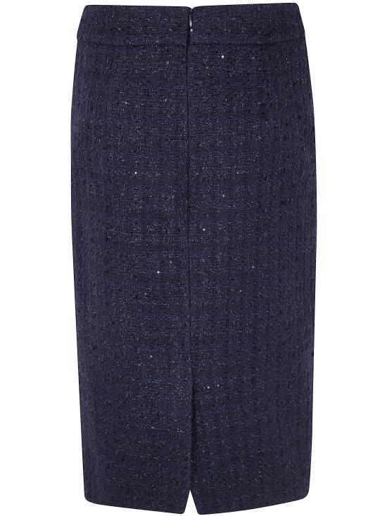  엠포리오 아르마니 미디 스커트 EW001453 AF12520 UB115 NIGHT SKY - EMPORIO ARMANI