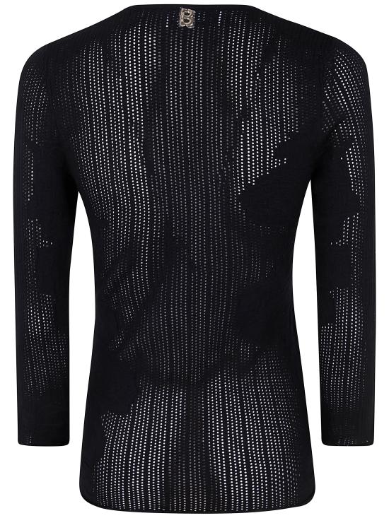 25SS 블루걸 스웨터 RA5011MS99E 22222 BLACK - BLUGIRL