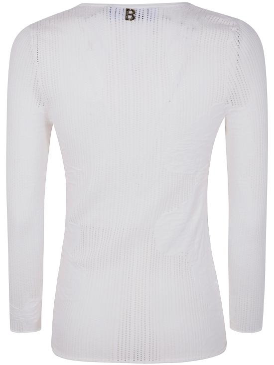 25SS 블루걸 스웨터 RA5011MS99E 14300 CHALK - BLUGIRL