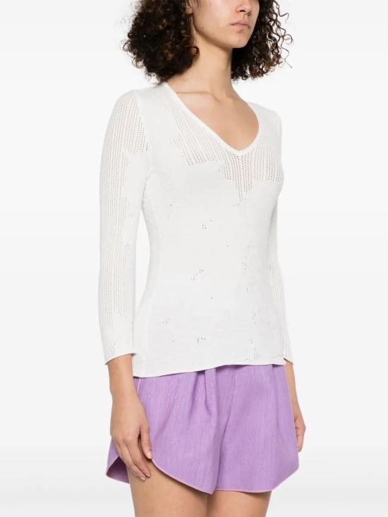 25SS 블루걸 스웨터 RA5011MS99E 14300 CHALK - BLUGIRL