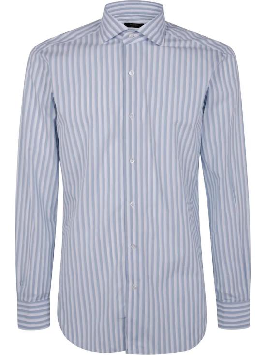 25SS 발바 긴팔 셔츠 K1U13P0147099U 01 LIGHT BLUE NATURAL - BARBA