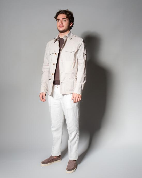 25SS 브루넬로 쿠치넬리 자켓 MR4576518 C6540 Beige - BRUNELLO CUCINELLI