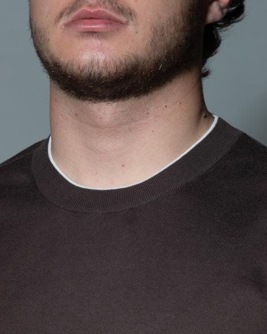 25SS 브루넬로 쿠치넬리 스웨터 M29805200 CKQ12 Testa di moro - BRUNELLO CUCINELLI