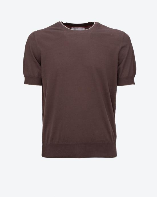 25SS 브루넬로 쿠치넬리 스웨터 M29805200 CKQ12 Testa di moro - BRUNELLO CUCINELLI