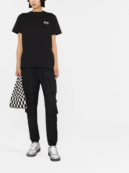 25SS 골든구스 반팔 티셔츠 GWP01220 P00087980203 Black - GOLDEN GOOSE