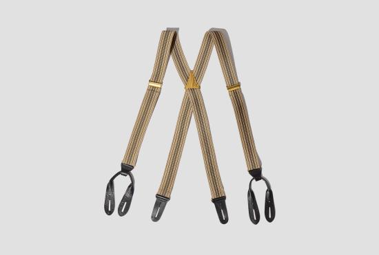 25SS 타이가 타카하시 가죽 벨트 LOT.005 서스펜더 TTCORE005 베이지