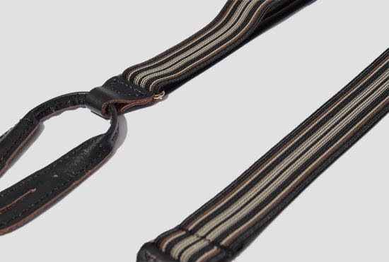 25SS 타이가 타카하시 가죽 벨트 LOT.005 서스펜더 TTCORE005 블랙 - TAIGA TAKAHASHI