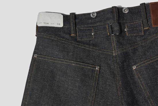 25SS 타이가 타카하시 데님 팬츠 LOT.704 데님 바지 C.1920'S - RAW INDIGO TTCORE704 블루 - TAIGA TAKAHASHI