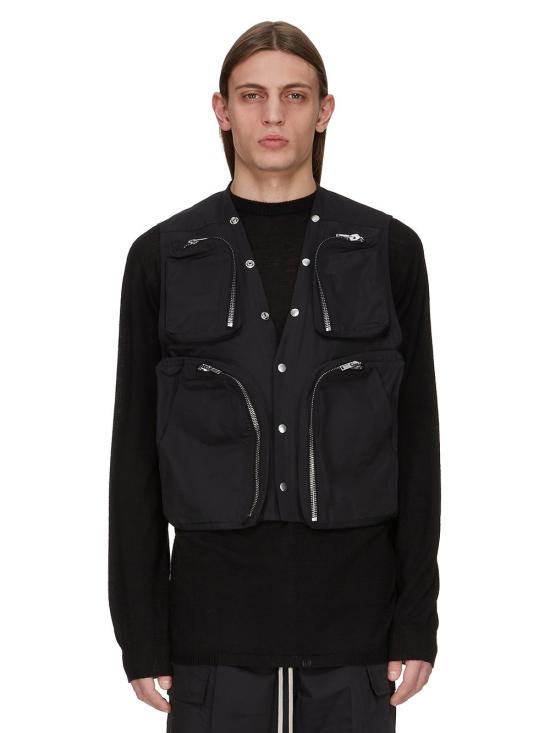 25SS 릭 오웬스 베스트 RU01E5767 TE 09 Black - RICK OWENS