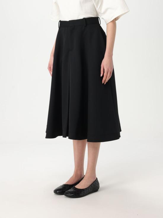 25SS 보테가베네타 미디 스커트 812334V4C201000 BLACK DOM - BOTTEGA VENETA