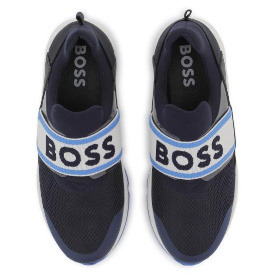 25SS [키즈] 휴고보스 슈즈 J51645 849 Blue - HUGO BOSS