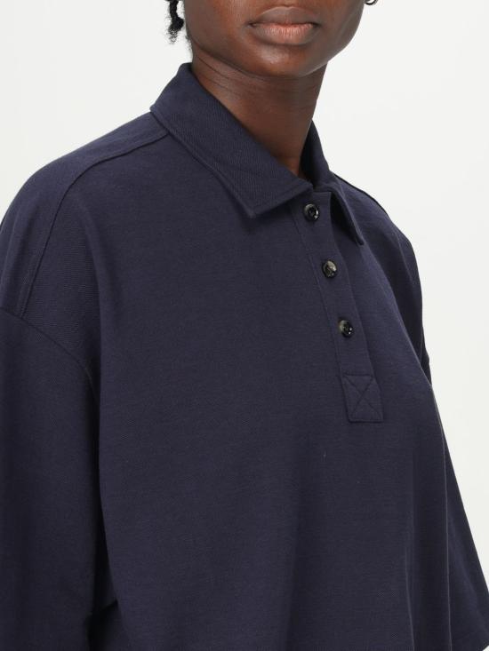 25SS 보테가베네타 폴로 티셔츠 820676V4Z004157 BLUE DOM - BOTTEGA VENETA