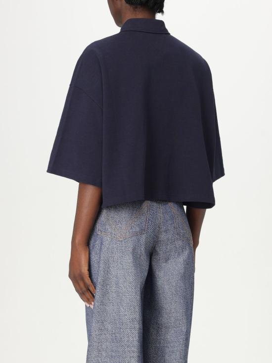 25SS 보테가베네타 폴로 티셔츠 820676V4Z004157 BLUE DOM - BOTTEGA VENETA