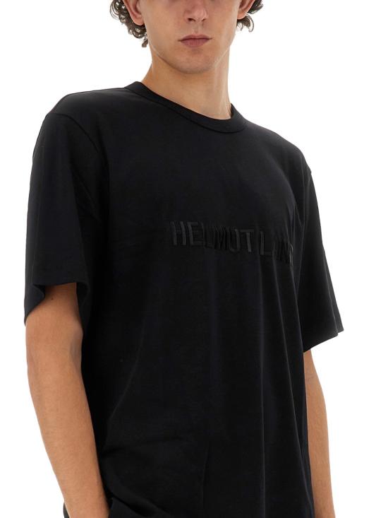  헬무트랭 로고 티셔츠 O04HM599 001 BLACK DOM - HELMUT LANG