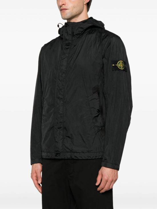 25SS 스톤 아일랜드 크링클랩스 R-NY 안트 드롭 후디드 자켓 K1S154100092S0A23V0029 BLACK DOM - STONE ISLAND