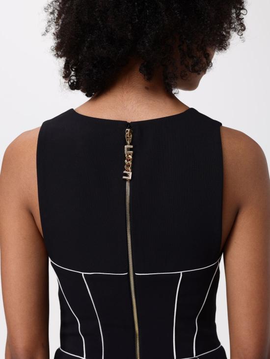 25FW 엘리자베타프랜치 롱 원피스 AB724 685 Black - ELISABETTA FRANCHI