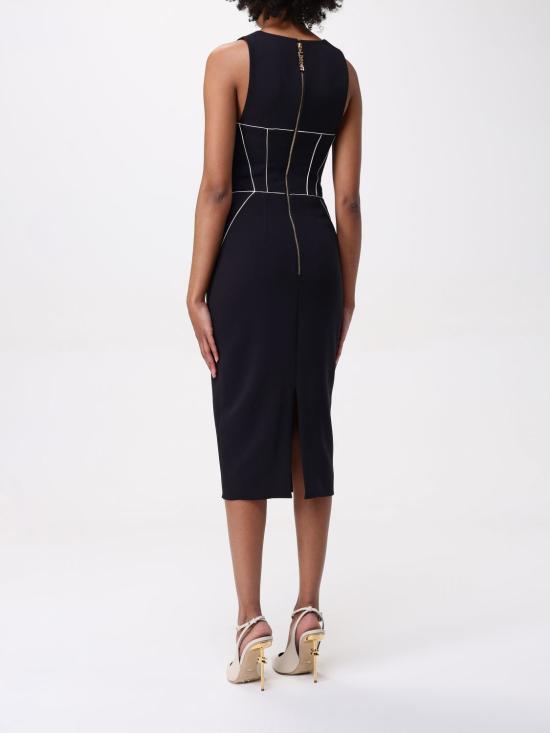 25FW 엘리자베타프랜치 롱 원피스 AB724 685 Black - ELISABETTA FRANCHI