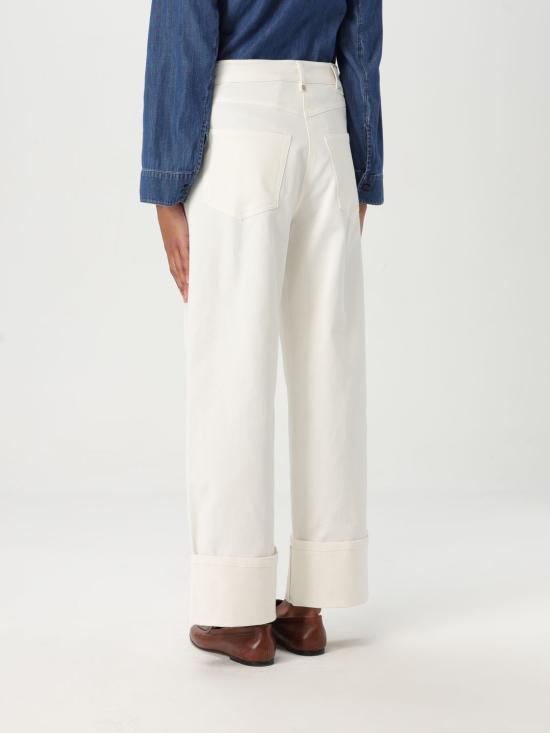 25FW 에스막스마라 스트레이트 팬츠 2519131031600 001 White - 'S MAX MARA