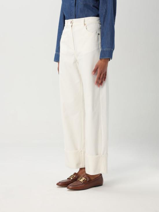 25FW 에스막스마라 스트레이트 팬츠 2519131031600 001 White - 'S MAX MARA