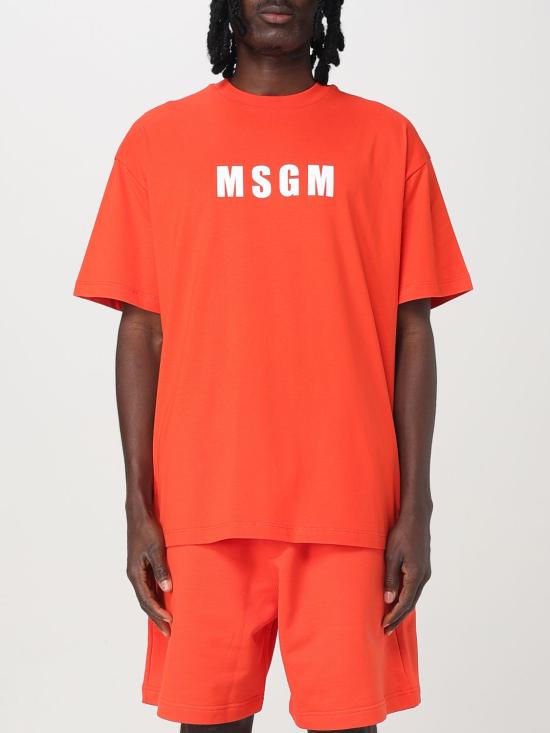 25SS 엠에스지엠 반팔 티셔츠 3840MM109257002 17 Red