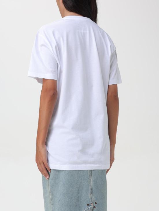 24FW 모스키노 반팔 티셔츠 07105441 1001 White - MOSCHINO