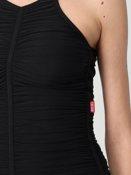 25FW 디젤 롱 원피스 A161240BMBC 9XX Black - DIESEL