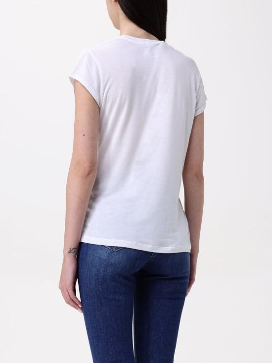 25FW 엘리자베타프랜치 반팔 티셔츠 MA004 270 White - ELISABETTA FRANCHI