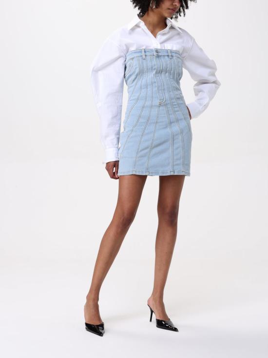 25SS 뮈글러 숏 원피스 25P6RO1616242 6048 Blue - MUGLER