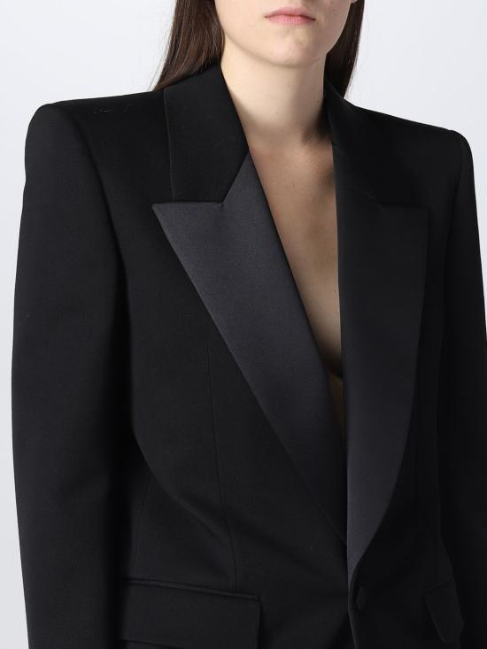  생로랑 자켓 718636Y7E63 1000 Black - SAINT LAURENT
