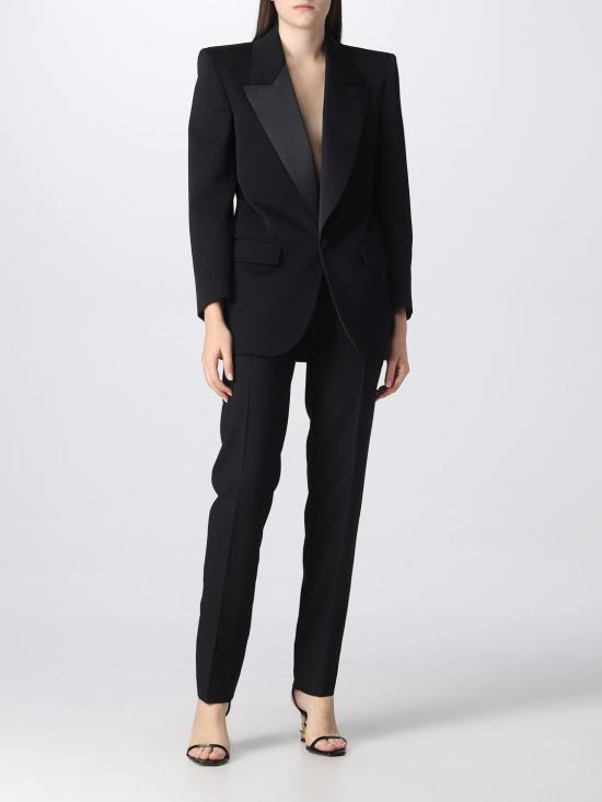  생로랑 자켓 718636Y7E63 1000 Black - SAINT LAURENT