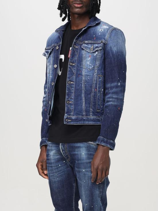 25FW 디스퀘어드2 데님 자켓 S74AM1563S30664 470 Blue - DSQUARED2