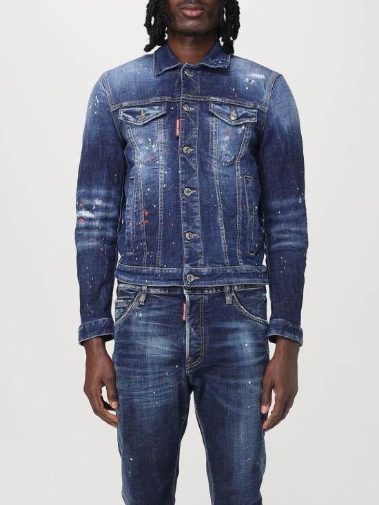 25FW 디스퀘어드2 데님 자켓 S74AM1563S30664 470 Blue